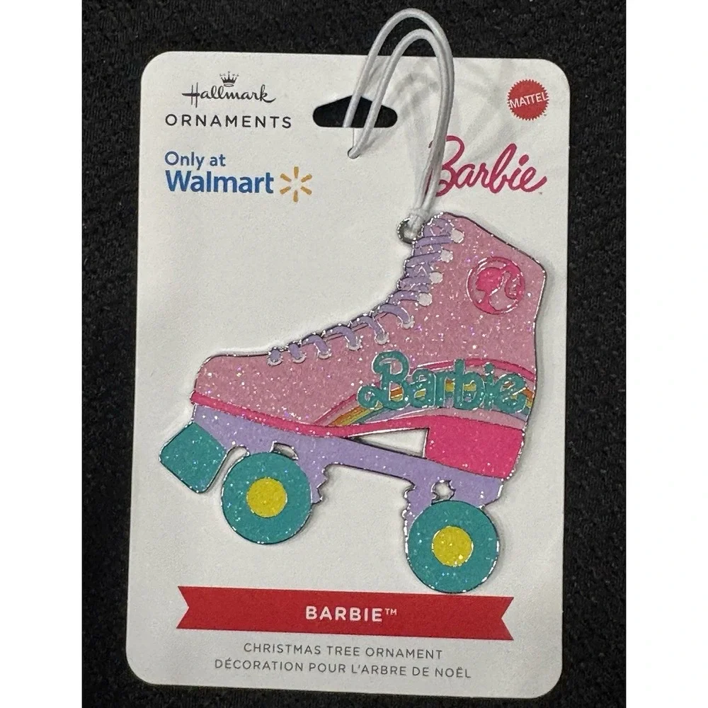 Hallmark Barbie Pink Roller Skate Metal‎ Christmas Ornament NWT Exclusive
